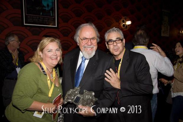 Kelly Kitchens with George Schlatter and Bart Weiss at 2013 Dallas VideoFest. Photo Credit: